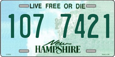 NH license plate 1077421