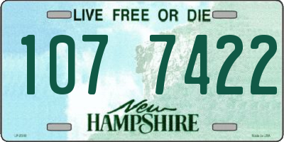 NH license plate 1077422