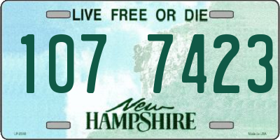 NH license plate 1077423