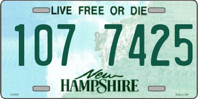 NH license plate 1077425