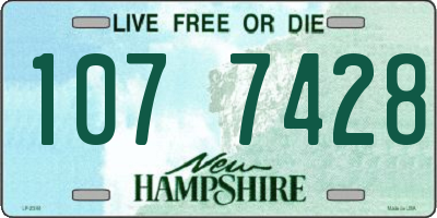 NH license plate 1077428