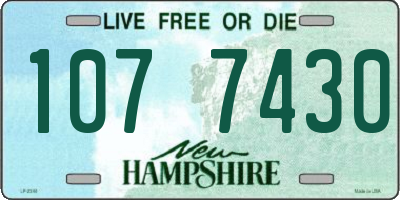 NH license plate 1077430