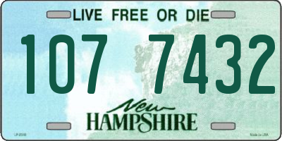 NH license plate 1077432