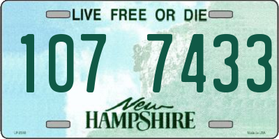 NH license plate 1077433