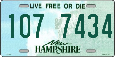NH license plate 1077434
