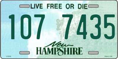 NH license plate 1077435