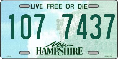 NH license plate 1077437