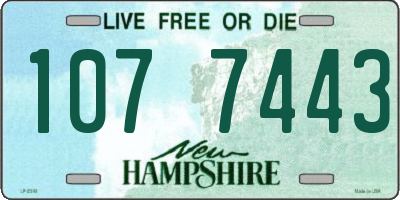 NH license plate 1077443