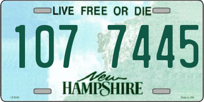 NH license plate 1077445