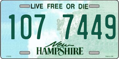 NH license plate 1077449