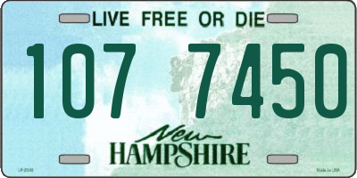 NH license plate 1077450