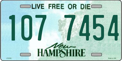 NH license plate 1077454