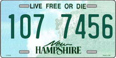 NH license plate 1077456