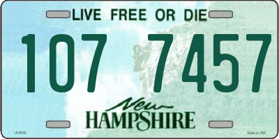 NH license plate 1077457