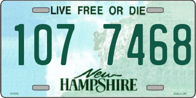 NH license plate 1077468