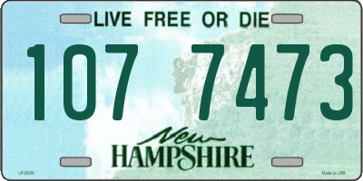 NH license plate 1077473