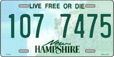 NH license plate 1077475
