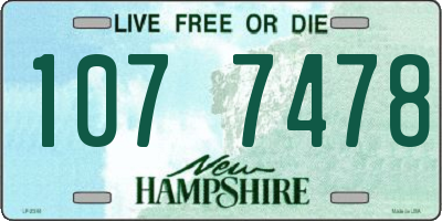NH license plate 1077478