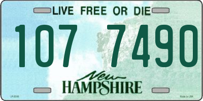 NH license plate 1077490