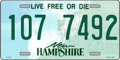 NH license plate 1077492