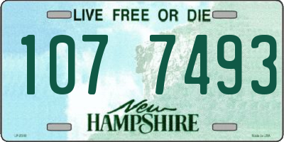 NH license plate 1077493