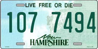 NH license plate 1077494