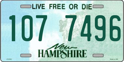 NH license plate 1077496