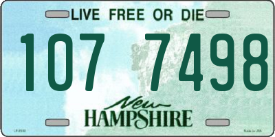 NH license plate 1077498