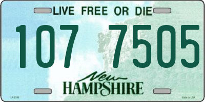 NH license plate 1077505