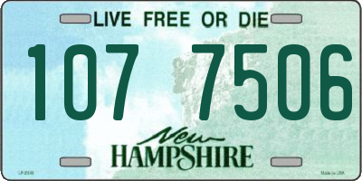 NH license plate 1077506