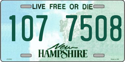 NH license plate 1077508
