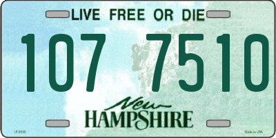 NH license plate 1077510