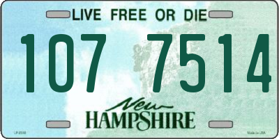 NH license plate 1077514