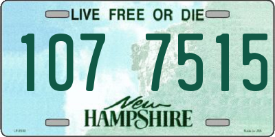 NH license plate 1077515