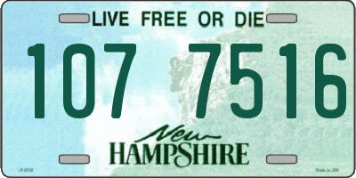 NH license plate 1077516