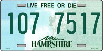 NH license plate 1077517