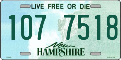 NH license plate 1077518