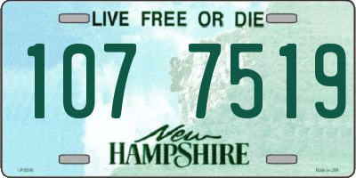 NH license plate 1077519