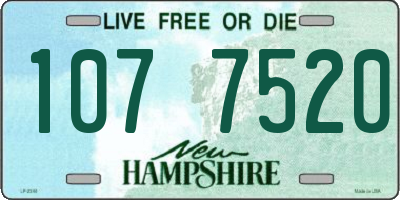 NH license plate 1077520