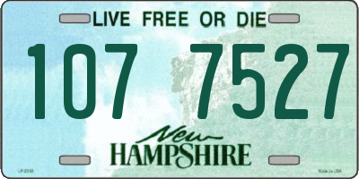 NH license plate 1077527