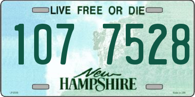 NH license plate 1077528