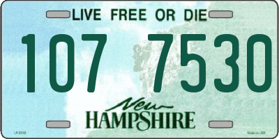 NH license plate 1077530