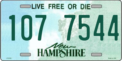 NH license plate 1077544