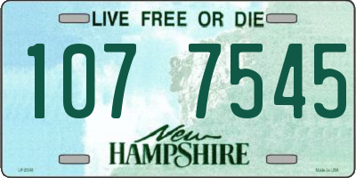 NH license plate 1077545