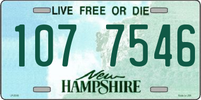 NH license plate 1077546