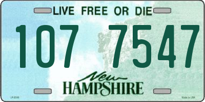 NH license plate 1077547