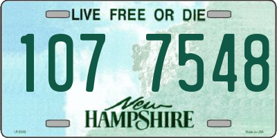 NH license plate 1077548