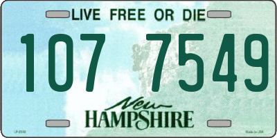 NH license plate 1077549
