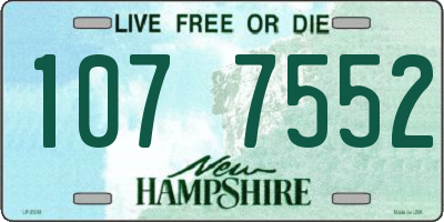 NH license plate 1077552