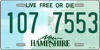 NH license plate 1077553